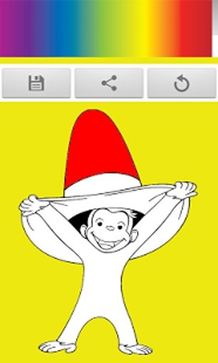 Monkey Curious George Coloring截图5