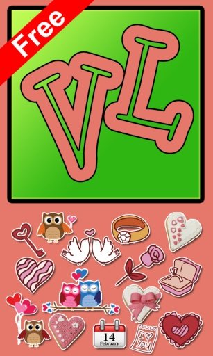 Free Valentine Sticker Line截图3