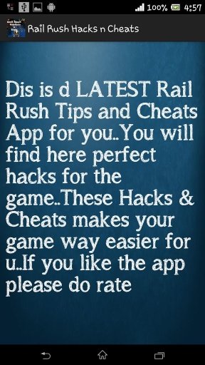 Rail Rush Hacks n Cheats截图1