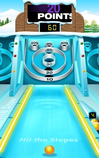 Ski-Ball Snow Flick FREE截图4