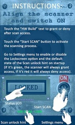 Eye Scanner Lock Screen截图2