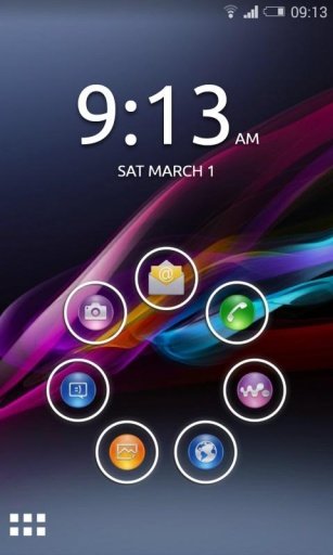 Xperia Z1 smart launcher theme截图2