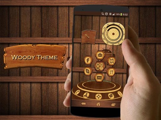 WoodyHD Next Launcher 3D Theme截图3