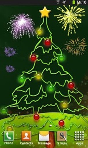 Christmas Fireworks Wallpaper截图8