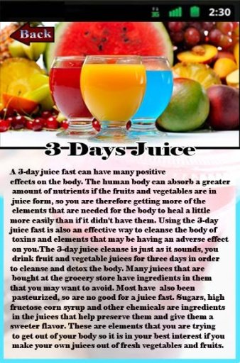 3 Days Juice Detoxification截图5