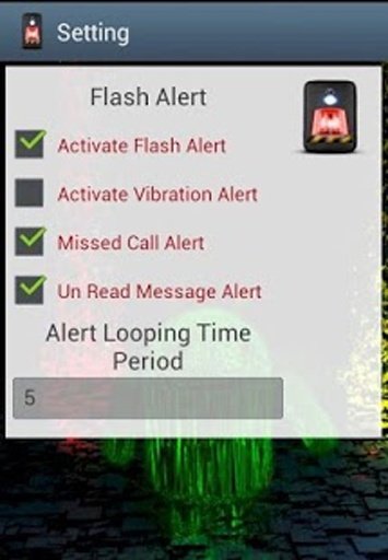 Flash &amp; vibrate Alert截图2