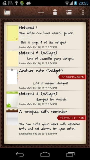 Easypad (widget notepad)截图9