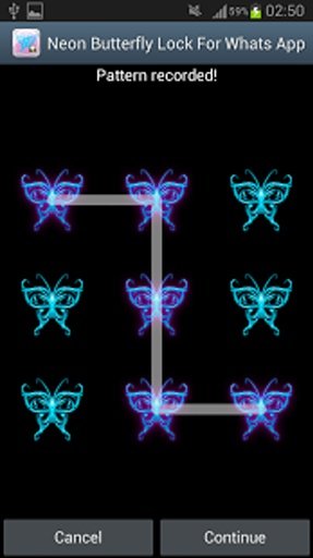 Neon Butterfly Lock Whats App截图5