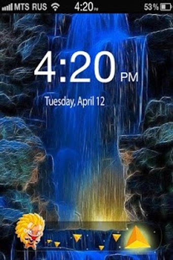 4D Waterfall Lock Screen截图2