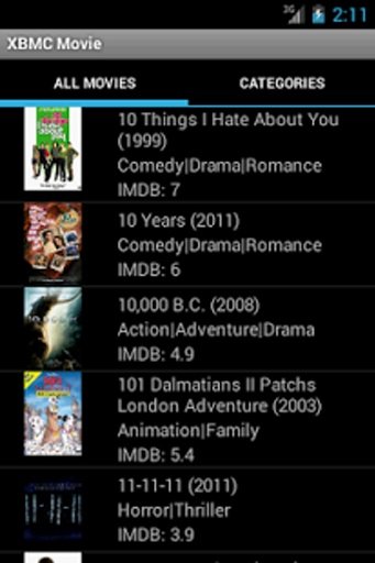 XBMC Cine Player Android截图5