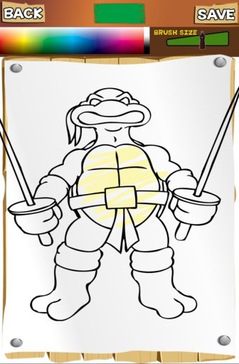 Ninja Coloring Pages Turtles截图2