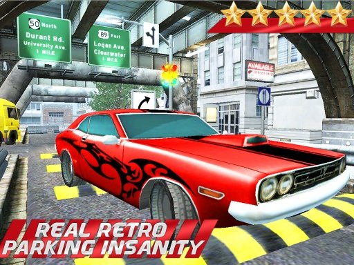 REAL RETRO PARKING INSANITY 3D截图7