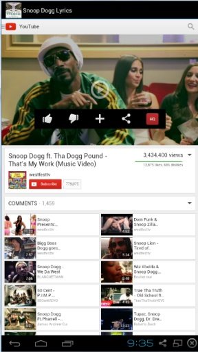 Snoop Dogg Lyrics截图1