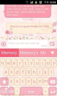 Lovepetal GO Keyboard Theme截图9