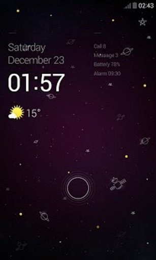 SilentNight Dodol Locker Theme截图4