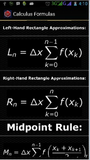 Calculus Formulas截图3