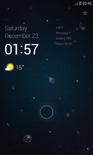 SilentNight Dodol Locker Theme截图2