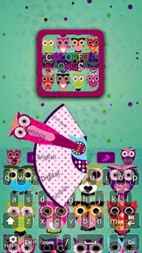 Owls Colorful Go Keyboard截图4