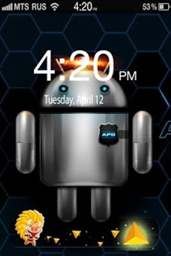 Android Robot Lock Screen截图3