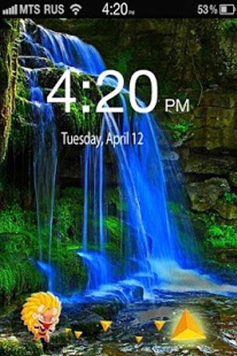 4D Waterfall Lock Screen截图5