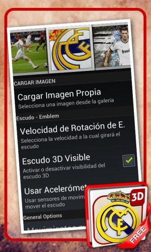 Real Madrid 3D Live Wallpaper截图3