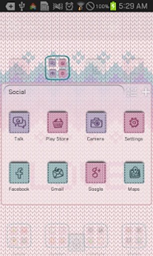 Pastel Knit Go Launcher EX截图9