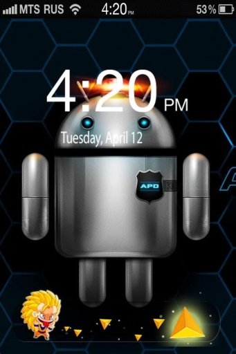 Android Robot Lock Screen截图2