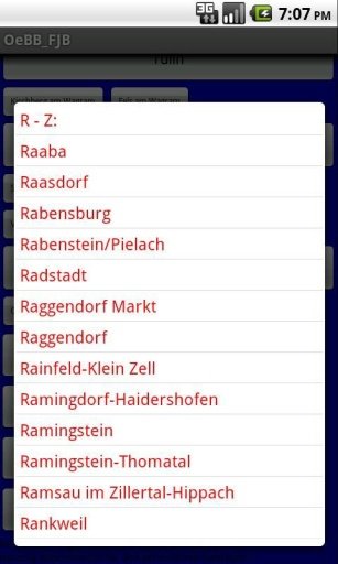 Austrian rail timetable截图3