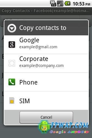 复制联系人Copy Contacts Lite v2.1截图4