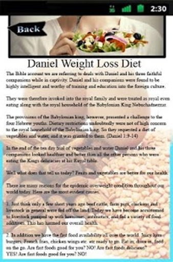 Daniel Weight Loss Diet截图1