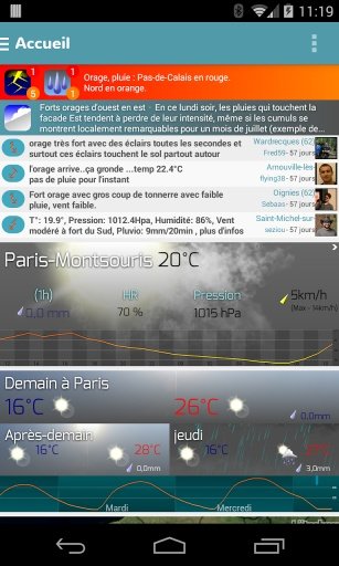 Infoclimat - live weather截图1