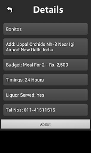 Delhi Night Restaurants FInder截图3