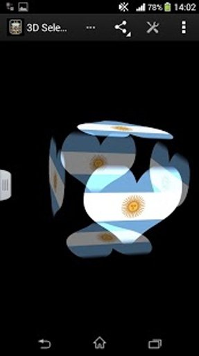 3D Argentina Football LWP截图2