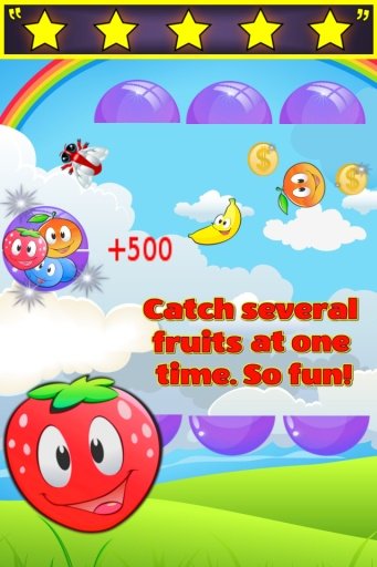 Fruit Catch - Rainbow Fun Game截图1