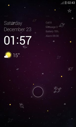 SilentNight Dodol Locker Theme截图1