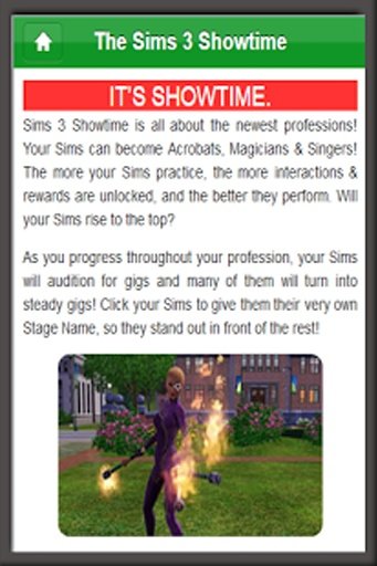 The Sims 3 Showtime Guide截图1