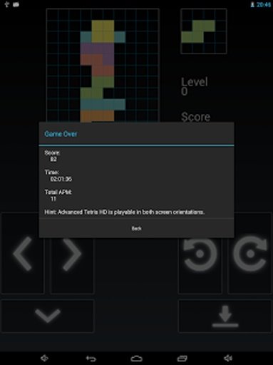 Advanced Tetris free HD ready截图9