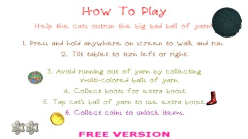 Cat And Yarn Outrun Free截图1