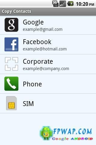 复制联系人Copy Contacts Lite v2.1截图2