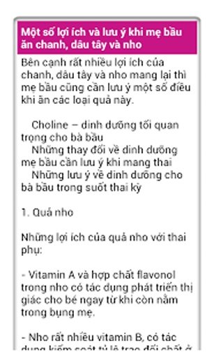 Dinh dưỡng b&agrave; bầu截图8