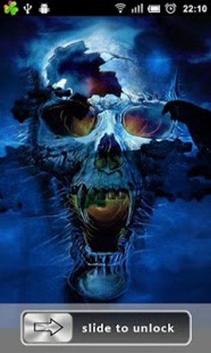 Skull Lock Screen Wallpaper截图2