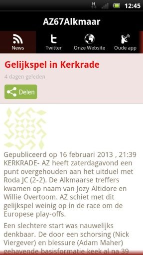 AZ Alkmaar News截图1