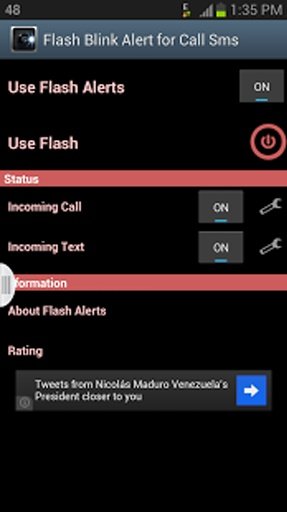 Flash Blink Alert for Call/Sms截图11