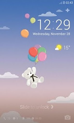 Little Bear's Day Dodol Theme截图3