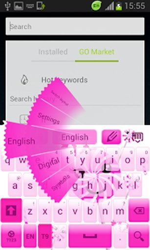 糖果粉色键盘截图8