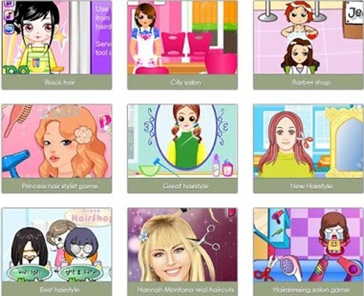 Hair Style Games Online截图4