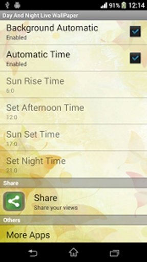 Day And Night Live WallPaper截图2