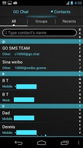 siri Cyan Go Sms Pro截图10