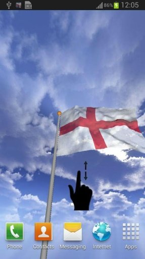 360° England Flag Live Wall截图2