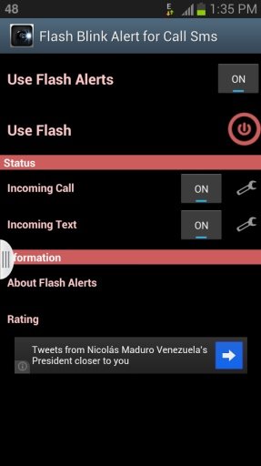 Flash Blink Alert for Call/Sms截图7